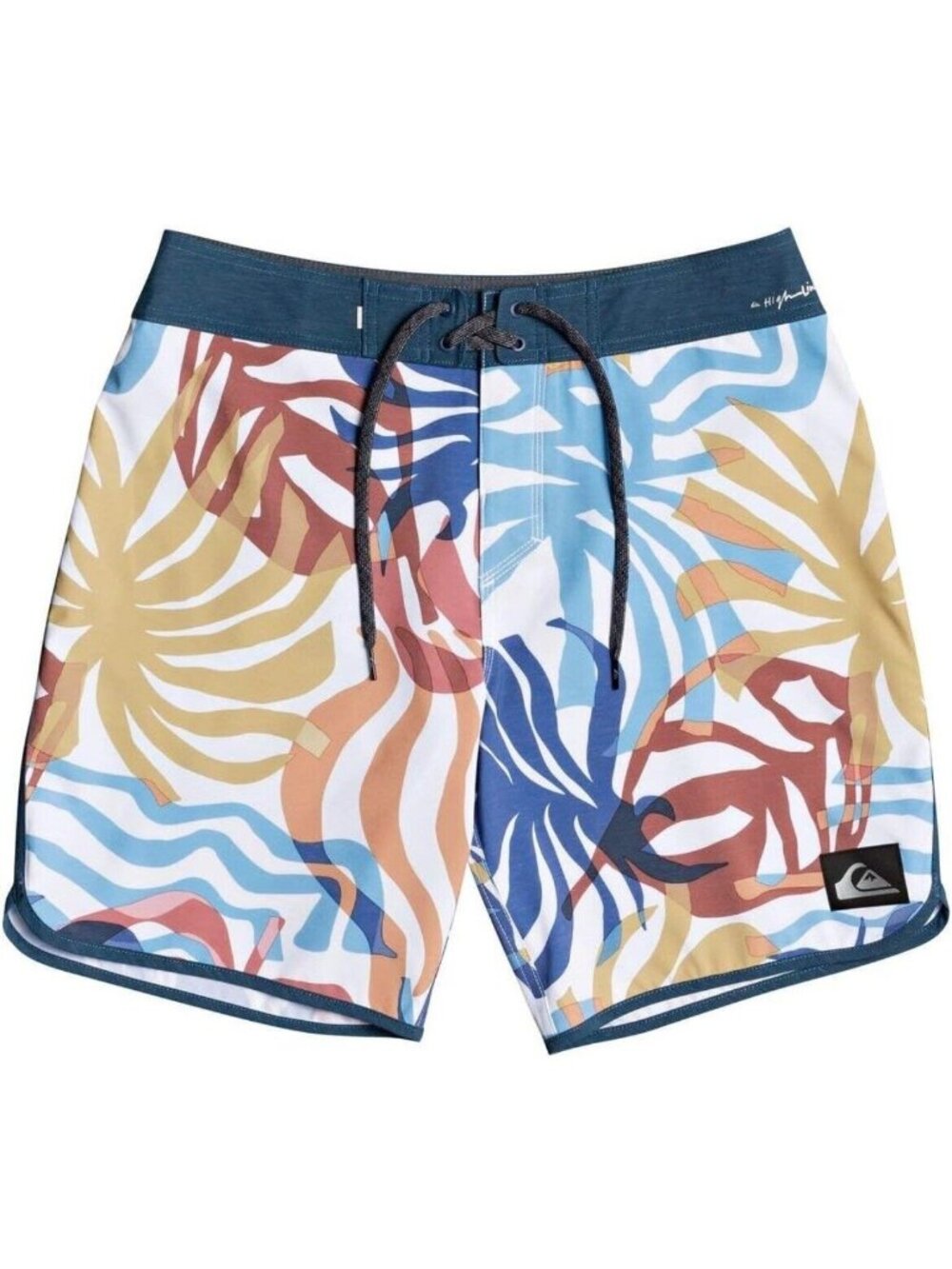 Quiksilver Boys Youth Highline Scallop Board Shorts Swim Trunks Beach 25 in 10